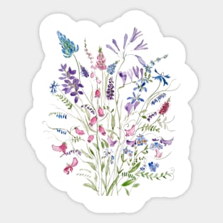 vintage wildflowers 2020 Sticker